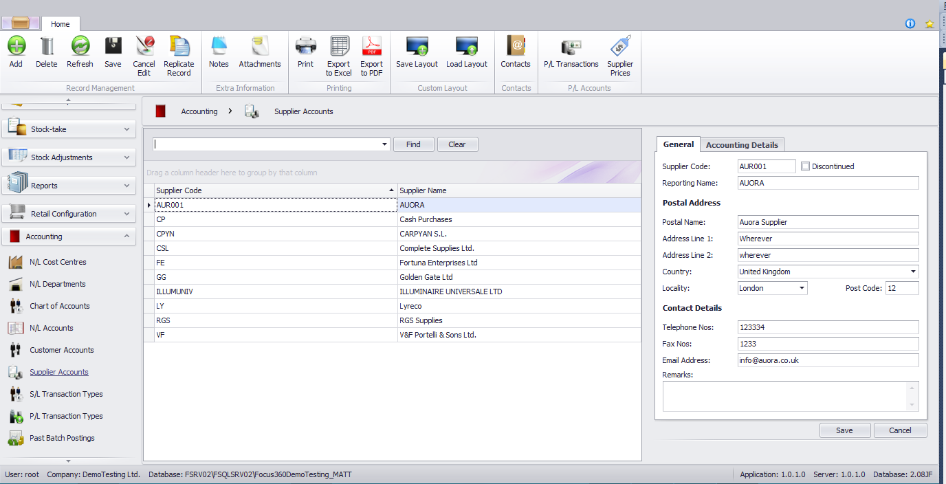 Focus 5.5 accounting software