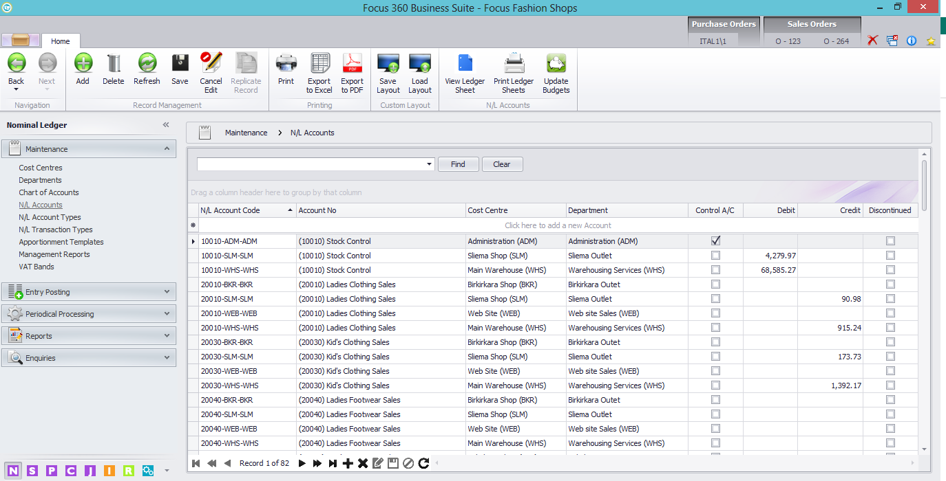 Chart Of Accounts Software